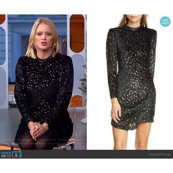 A.L.C. Jane Velvet Padded shoulder mini Dress - Picture 6 of 13